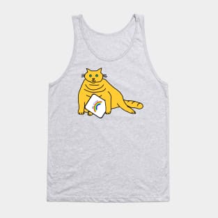 Chonk Cat says Be Kind with Rainbow Tank Top